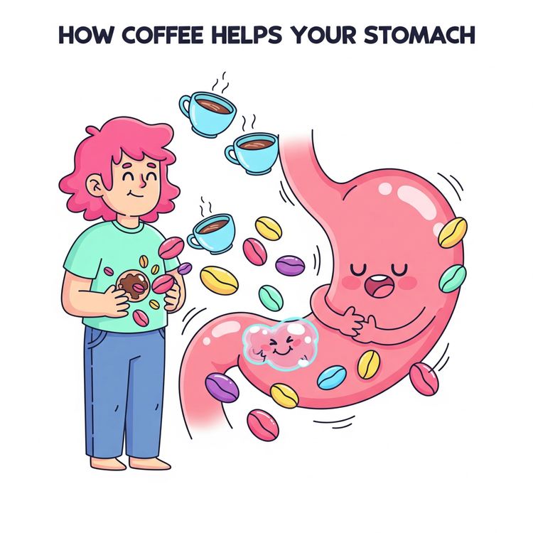 cover art for Learn From News - How Coffee Helps Your Stomach  -  Beginner