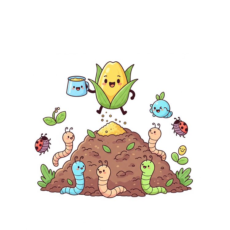 cover art for Learn From News - Using Cornmeal to Boost Your Garden Compost -Beginner 