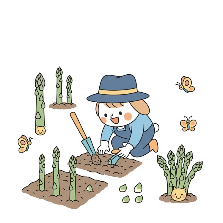 cover art for Learn From News - Easy Asparagus Gardening for a Long-Lasting Harvest -Beginner 