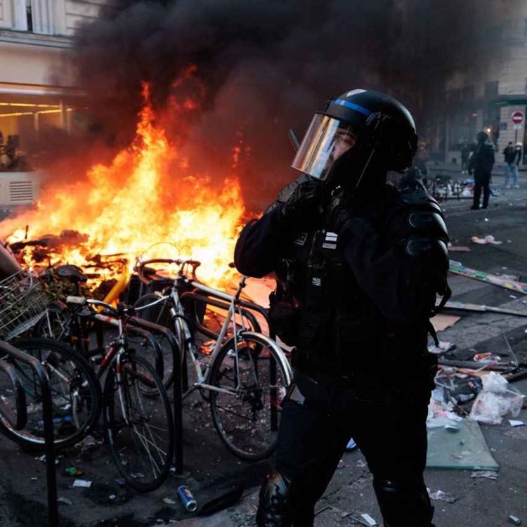 cover art for Quite right!: France is burning – could Britain be next?