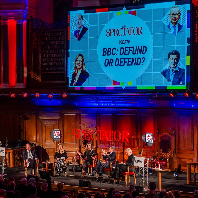 cover art for LIVE: Should we defund or defend the BBC? | Michael Gove & Jon Sopel v Charles Moore & Allison Pearson