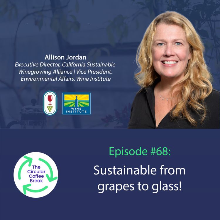cover art for #68 - Sustainable from grapes to glass!