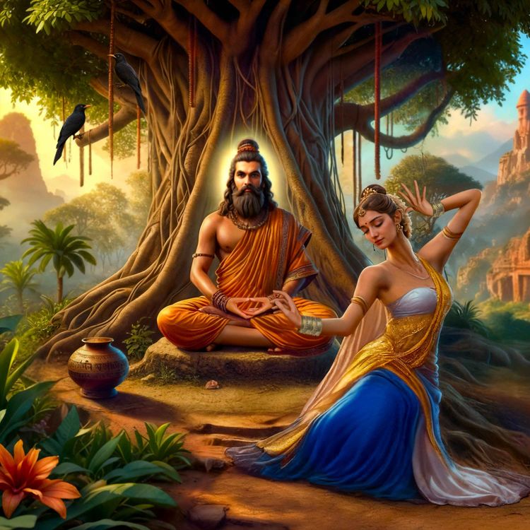 cover art for Ramayana Episode 8: Vishwamitra becomes a Brahmarshi