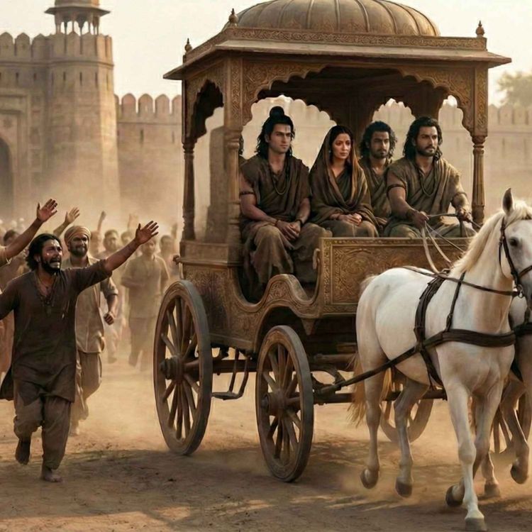 cover art for Ramayana Episode 14: Ram, Sita, Lakhsman leaves Ayodhya 