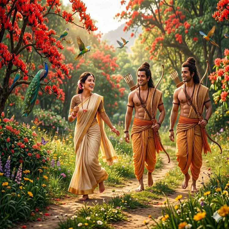 cover art for Ramayana Episode 16: Ram, Sita, and Lakshman settles in Chitrakut
