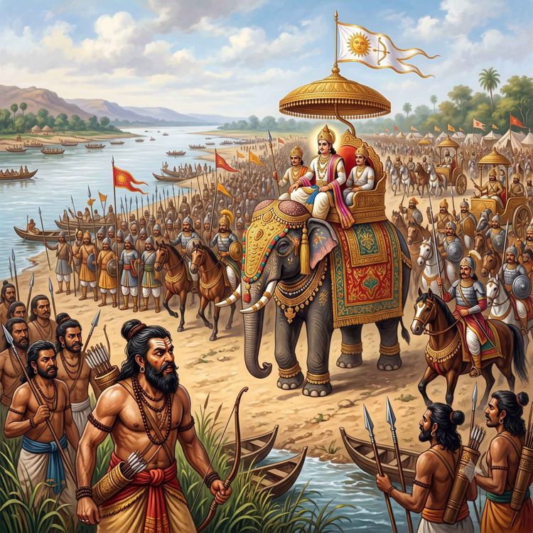 cover art for Ramayana Episode 19: Bharat embarks on his journey to bring back Ram.