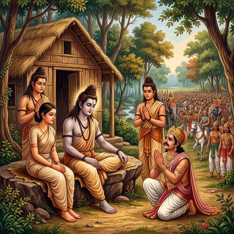 cover art for Ramayana Episode 20: Bharat finds Ram and delivers the bad news.