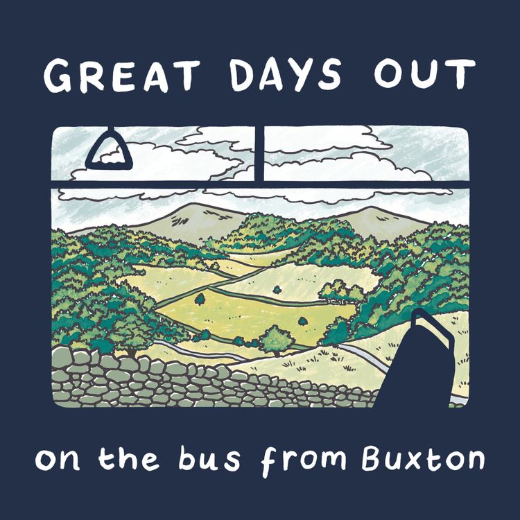 cover art for Who created the Great Days Out on the bus from Buxton booklet?