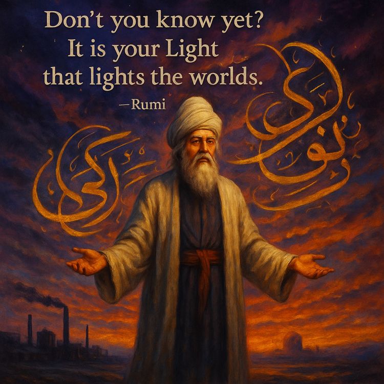 cover art for Rumi: The Flame That Dances Us