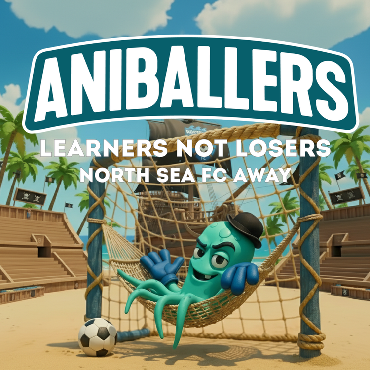 cover art for Learners Not Losers - North Sea FC Away - Bedtime Football Stories by Aniballers