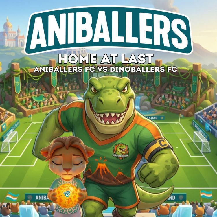 cover art for Home at Last - Aniballers Vs DinoBallers - Bedtime Football Stories by Aniballers