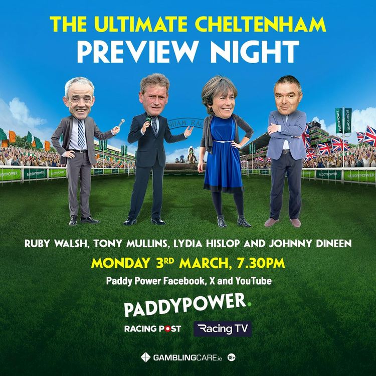 cover art for THE ULTIMATE CHELTENHAM 2025 PREVIEW NIGHT - Tony Mullins, Johnny Dineen, Lydia Hislop & Ruby Walsh | Cheltenham Festival Tips