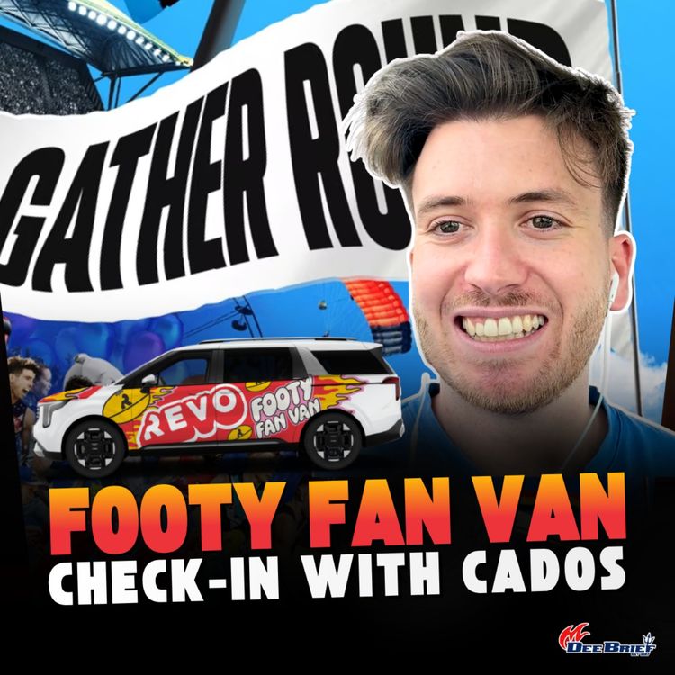 cover art for Cados MacDonald off to Gather Round in the Revo Footy Fan Van 