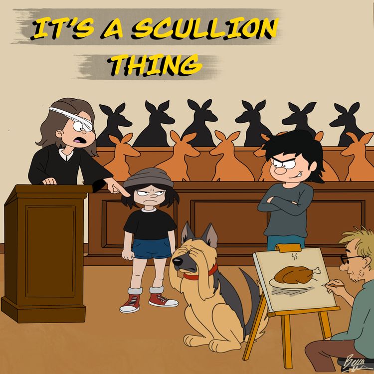 cover art for The Kangaroo Court of Tommy Scullion