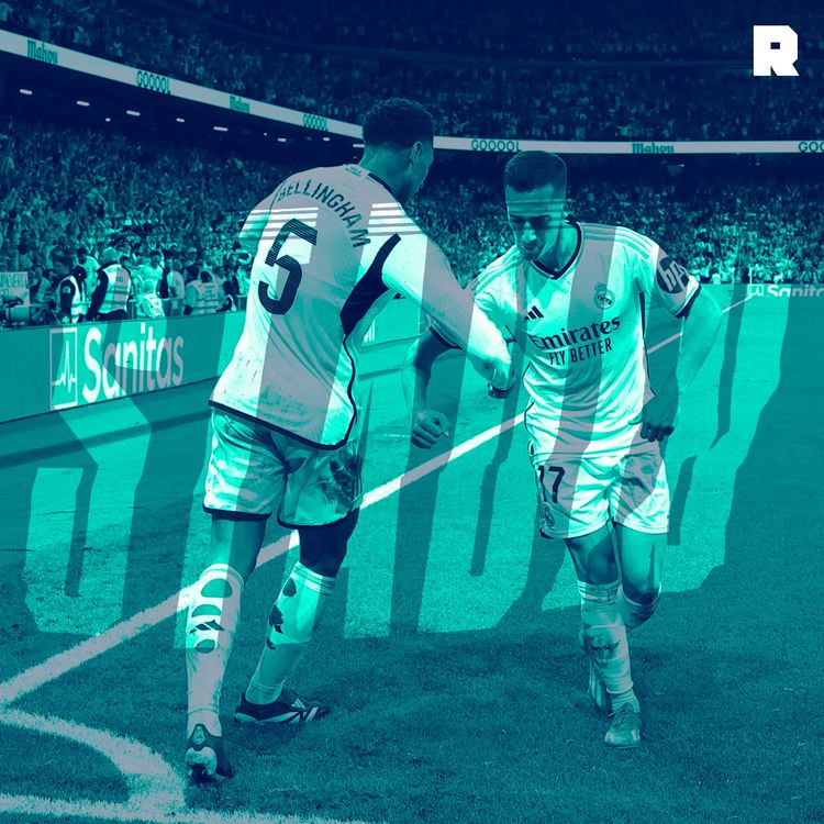 cover art for Bellingham and Vázquez Dancing in the Bernabéu, FA Cup Semifinals and More