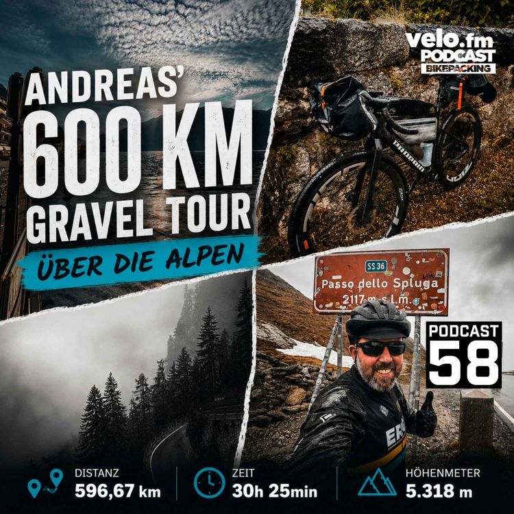 cover art for Folge 58: Andreas' erster Alpen Cross – 596 Kilometer vom Gardasee nach Freiburg