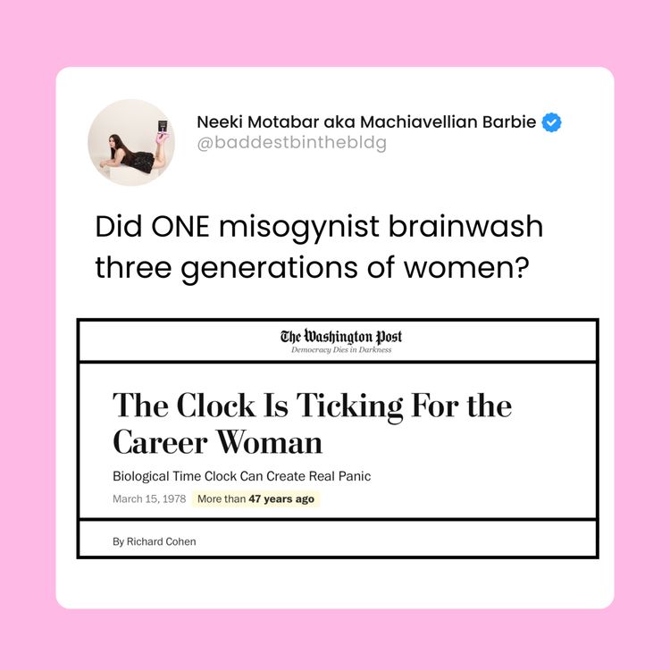 cover art for The biological clock myth: How patriarchy makes us “pay” for our bodily autonomy