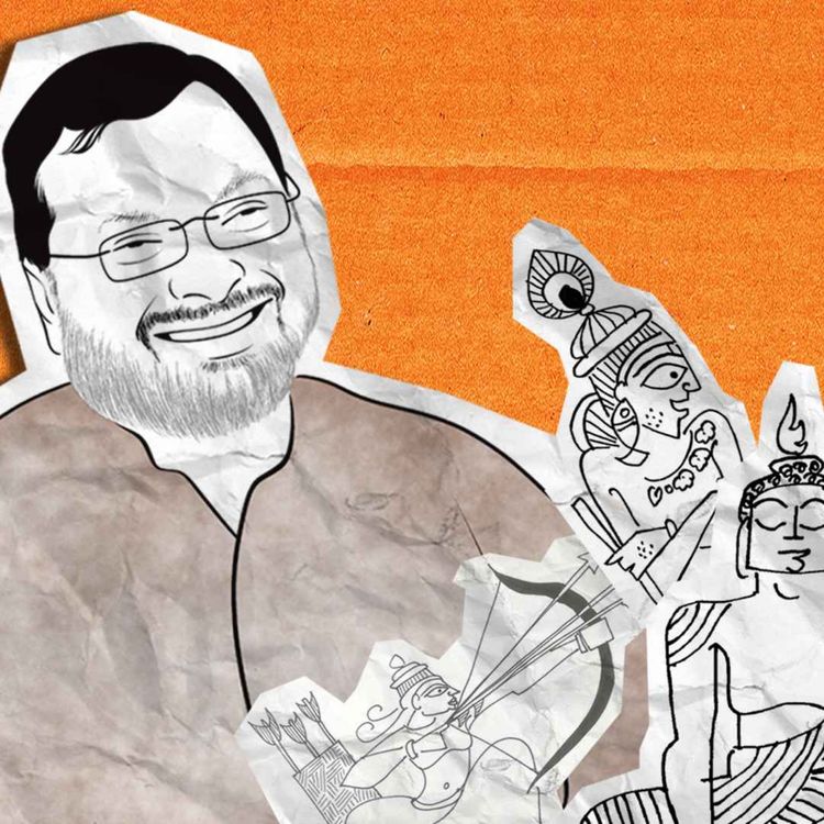 cover art for Why Devdutt Pattanaik thinks humans can't live without mythology