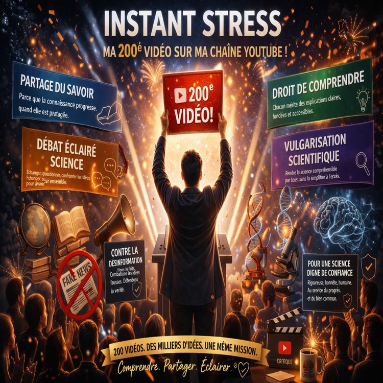 cover art for Instant Stress N°200 : c'est la 200ème déjà !!!!! #santé #science #vulgarisation