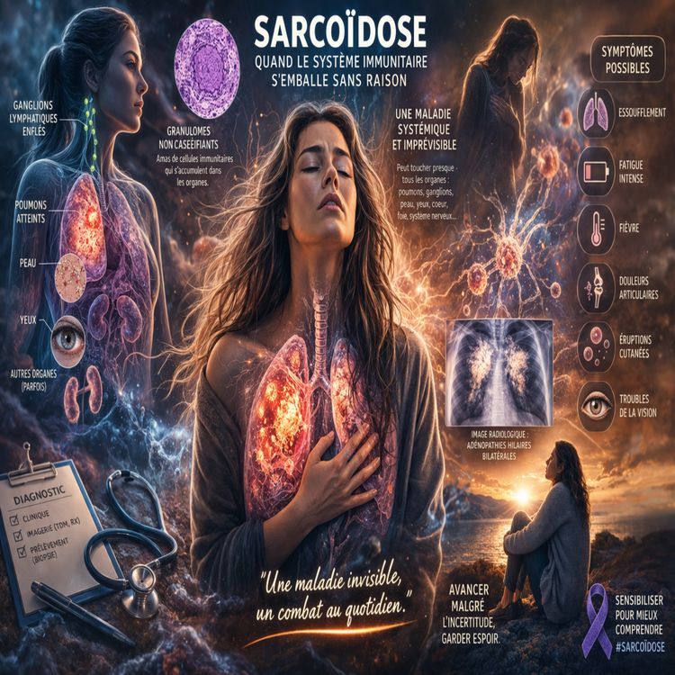 cover art for Instant Stress N°196 : C'est quoi la #sarcoïdose ? #santé #inflammation #chronique