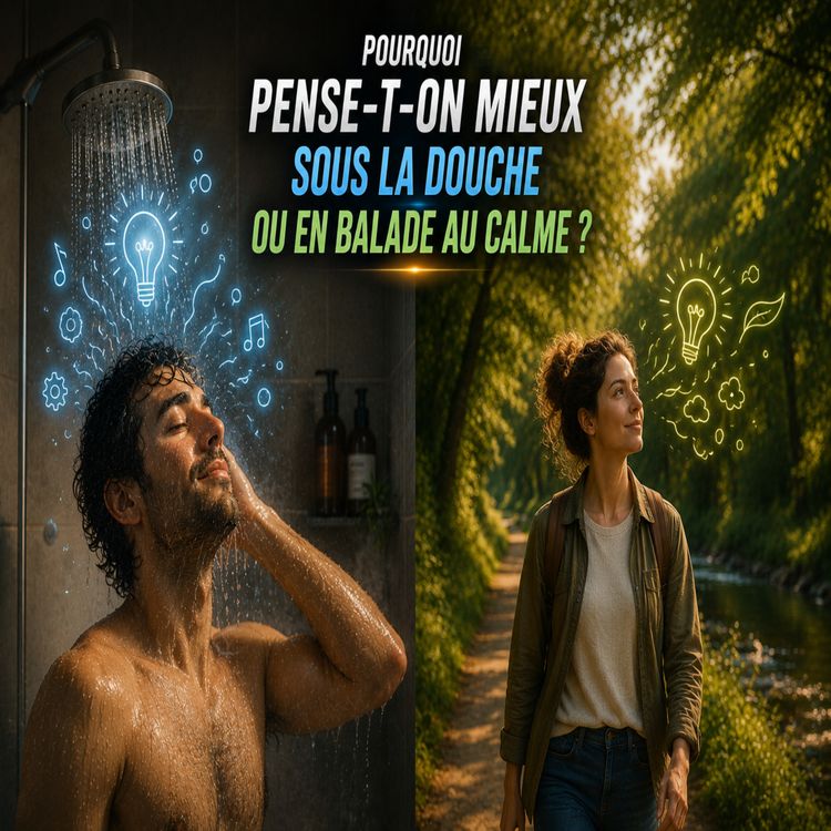 cover art for Instant Stress N°210: #pourquoi pense-t-on mieux sous la #douche ou en #balade ? #santé #créativité