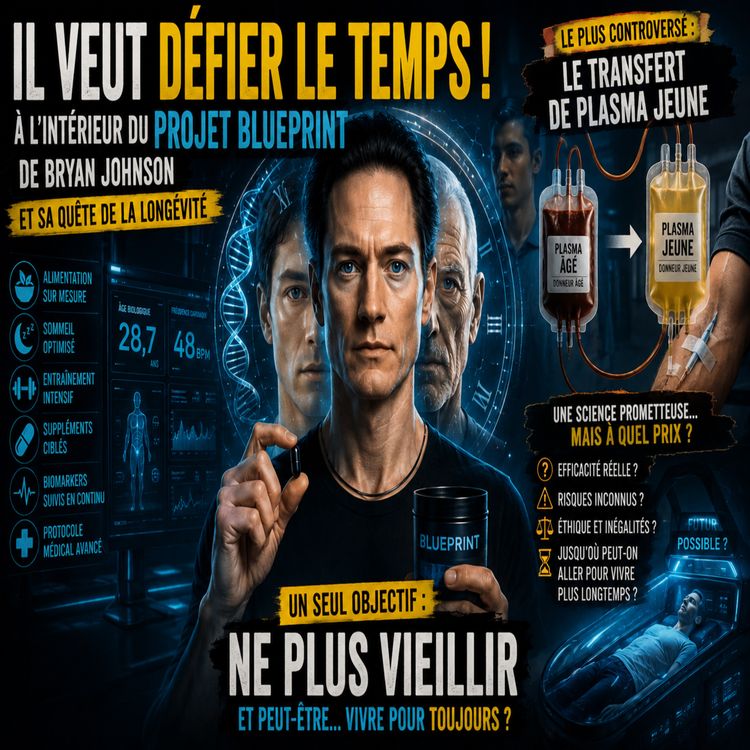 cover art for Instant Stress N°214 : Bryan #Johnson ... millionnaire en quête d'#immortalité ! #jeunesse #santé