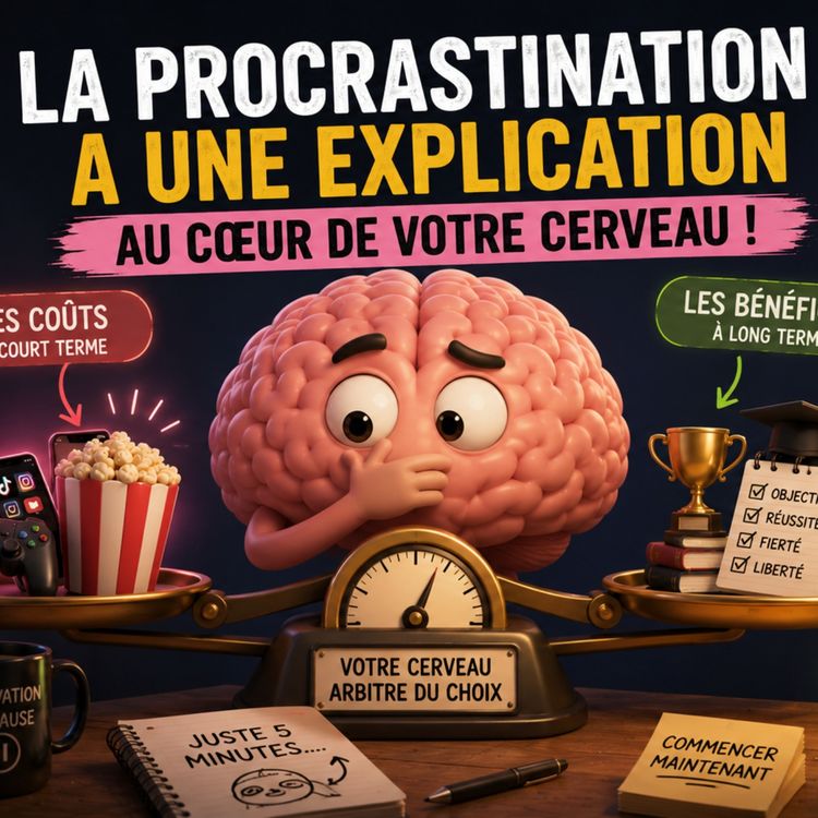 cover art for Instant Stress N°215 : la #procrastination a une #explication dans notre #cerveau ! #santé