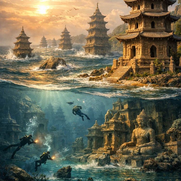 cover art for Undervattenstäder - bosättningar som blivit begravda av havet