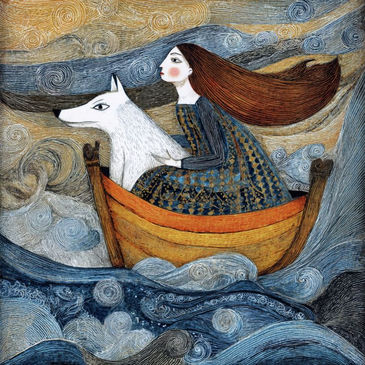 cover art for La Dame à la Louve, Renée Vivien 