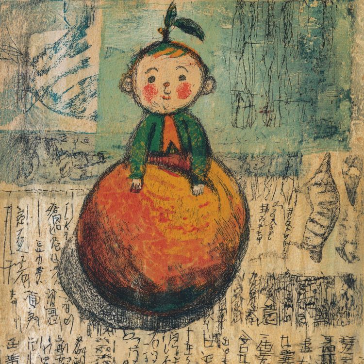 cover art for Momotarō, ou le premier-né de la pêche 