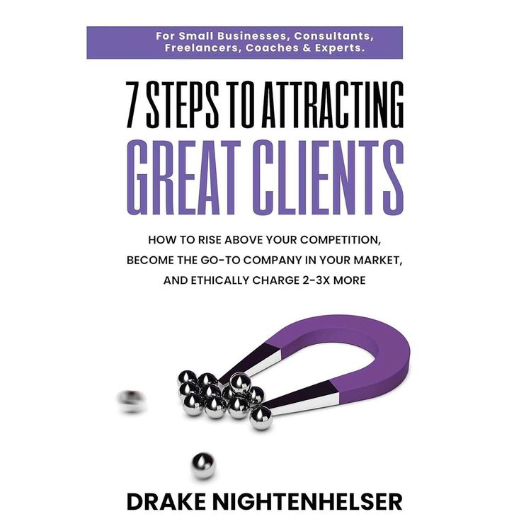 cover art for TT121 SEVEN STEPS To Attracting Great Clients with Drake Nightenhelser