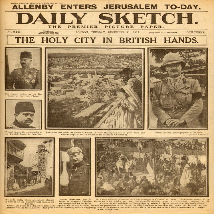 cover art for Jerusalem in World War One: the British Conquest. Part 2