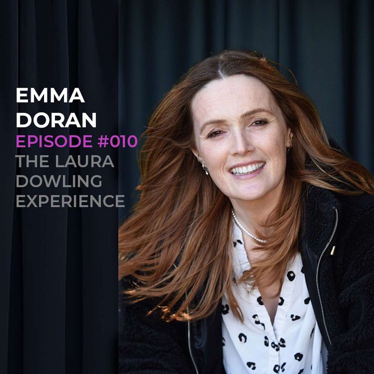 cover art for The comedy circuit, flaming red pubes and losing your virginity in a mobile home with Comedian Emma Doran. Episode #010