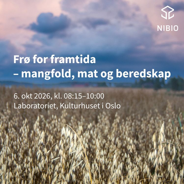 cover art for Frø for framtida: mangfold, mat og beredskap