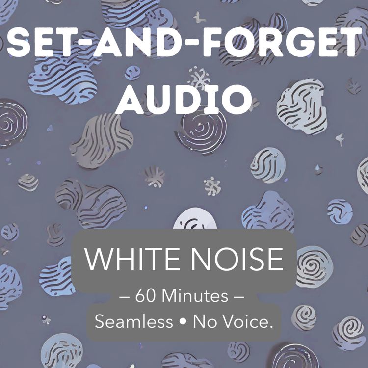 cover art for 60 Minute Study Timer — White Noise • Single Chime • No Voice