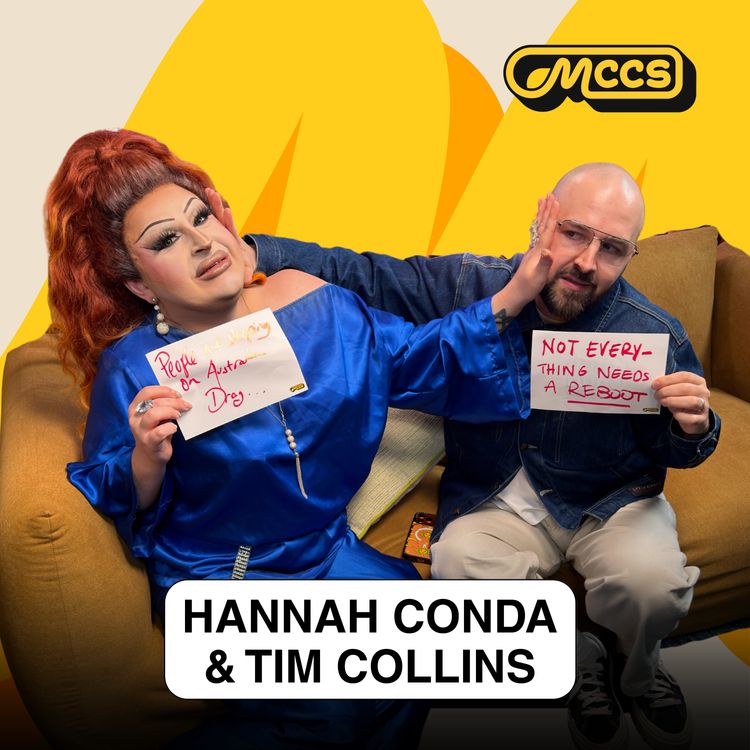 cover art for Hannah Conda & Tim Collins - Fighting Drag Race fans, choosing to be bald & disappointing their parents