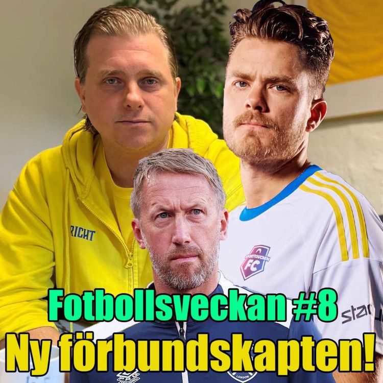 cover art for Ny Förbundskapten! Så går vi till VM & Dådet i Bryssel (Andreas Richt, Gula Väggen #8)