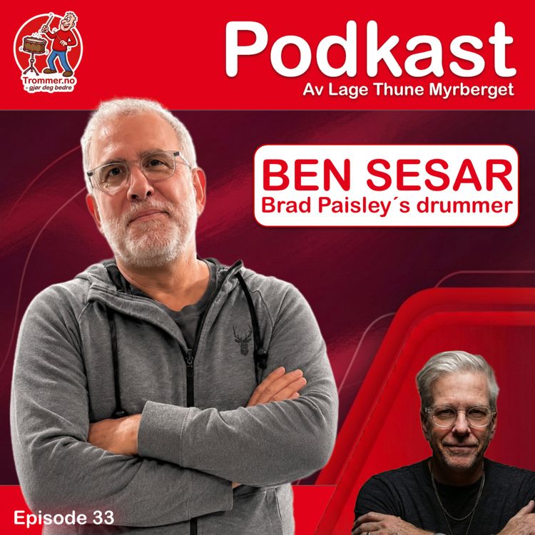 cover art for Ben Sesar - "27 år bak trommene med Brad Paisley"