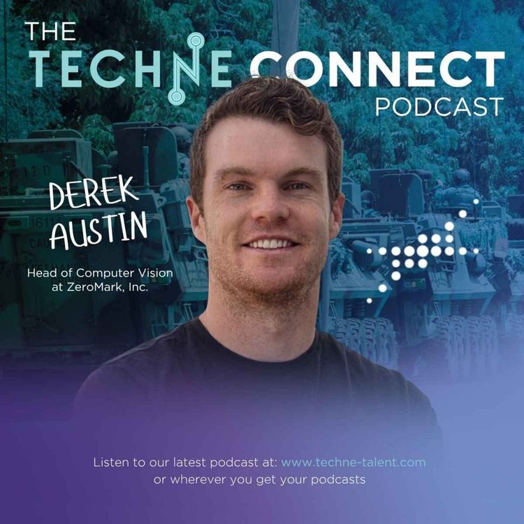 cover art for Derek Austin, Head of Computer Vision at ZeroMark, Inc