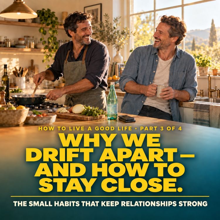 cover art for Why We Drift Apart — and How to Stay Close | How to Live a Good Life, Episode 3