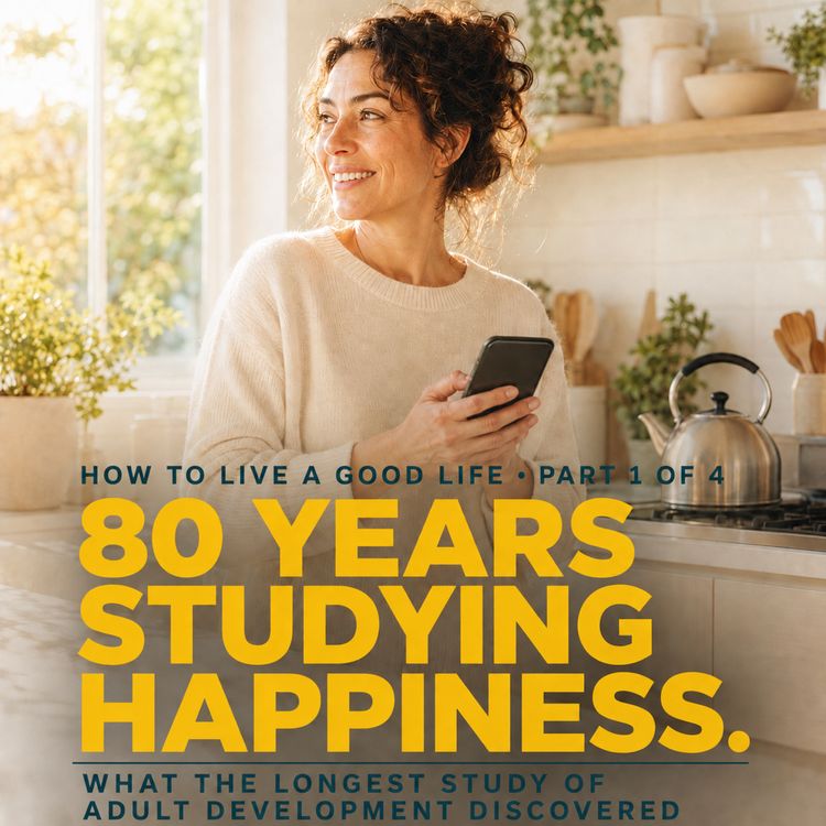 cover art for They Studied Happiness for 80 Years | How to Live a Good Life, Part 1