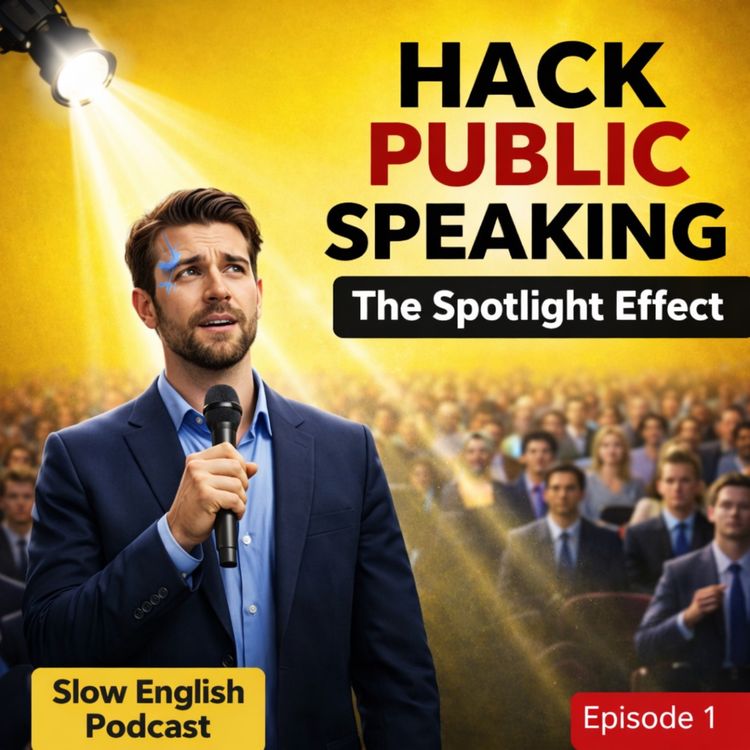 cover art for The Spotlight Effect That Is Holding You Back (Public Speaking Tips. Ep 1 / Oral English Exams)
