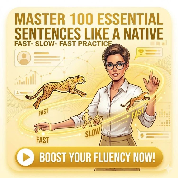 cover art for Master 100 Essential Sentences like a Native