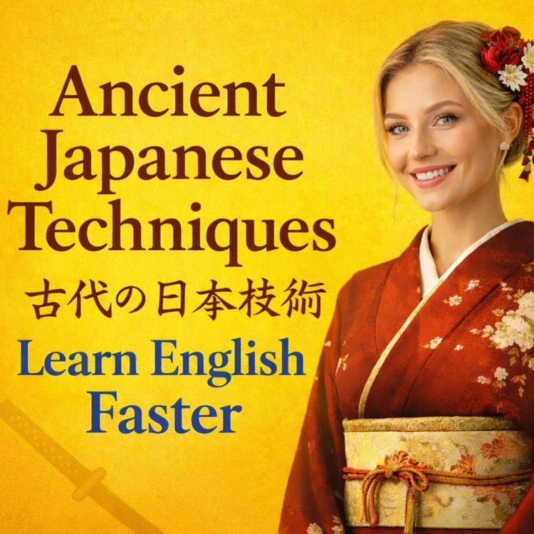 cover art for Ancient Japanese Techniques to Learn English Faster (Kata, Kaizen, Shoshin Explained)