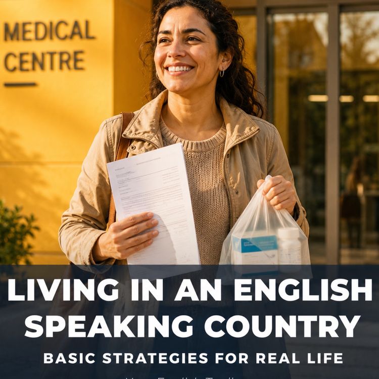 cover art for Living in an English Speaking Country: Basic Strategies for Real Life