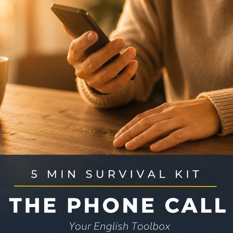 cover art for 5 Min Survival Kit - The Phone Call: Essential Phrases for Unexpected Calls in English