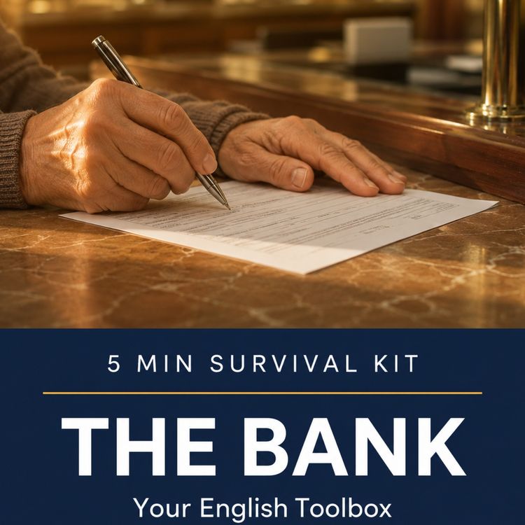 cover art for 5 min Survival Kit - The Bank: Essential Phrases for Banking in English