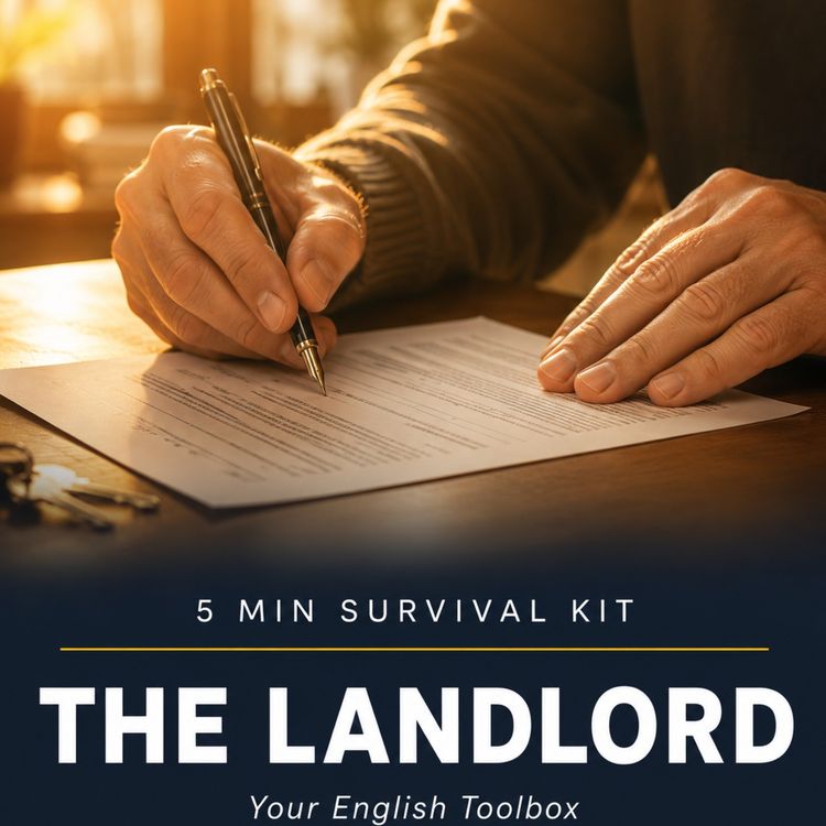 cover art for 5 min Survival Kit - The Landlord: Essential Phrases for Talking to Your Landlord in English