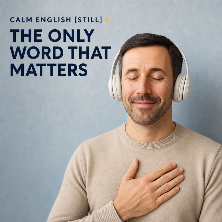 cover art for Calm English [STILL] - 02: The Only Word That Matters