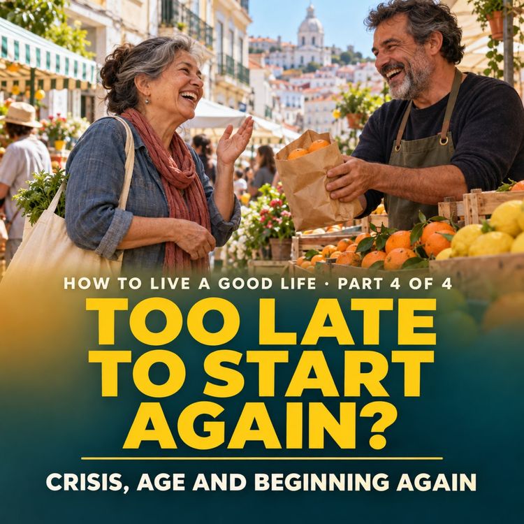 cover art for Is It Too Late to Start Again? | How to Live a Good Life, Episode 4